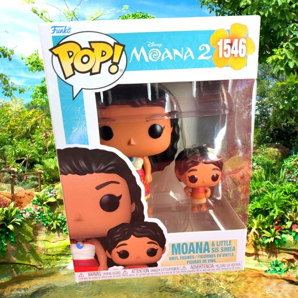 Moana & little sis simea funko # 1546 (nib) With pop protector - Picture 1 of 7